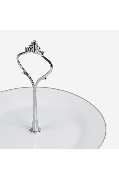 Flying Tiger Copenhagen Gümüş Detaylı 2 Katlı Servislik