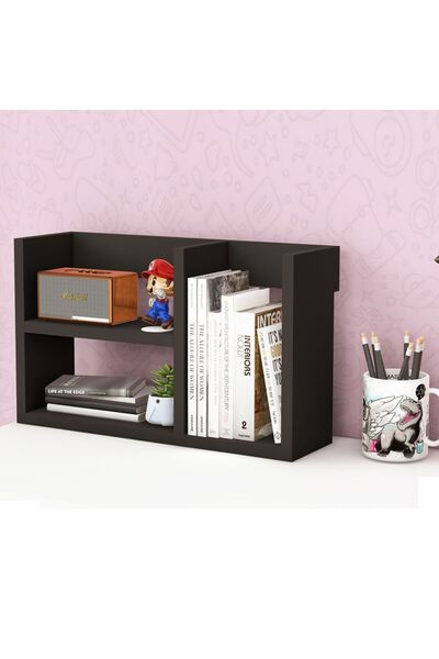 Mahmayi Office Bookcase Easy Accessibility, Ideal Storage Bookshelf for Home and Workplace - Black
