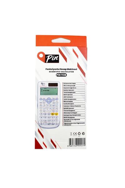 Pin 113B Beyaz 552 Bilimsel Fonksiyonlu Hesap Makinesi GKE