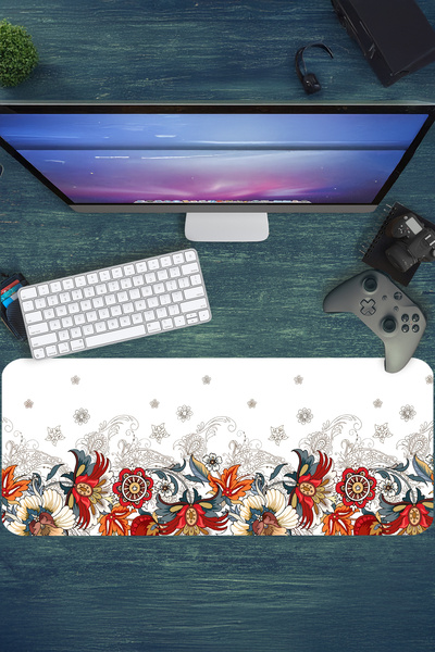 urzuva EchoTribe Gaming Oyuncu MousePad 80x30 cm 3mm Mouse pad,Masaüstü Mat