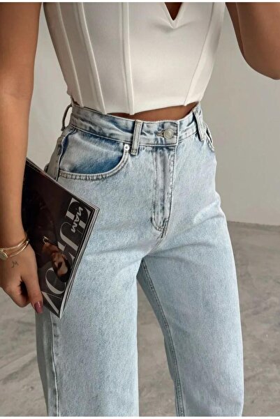 SU SHE Pantaloni Palazzo MİLANO cu talie înaltă și croi larg din material ela...