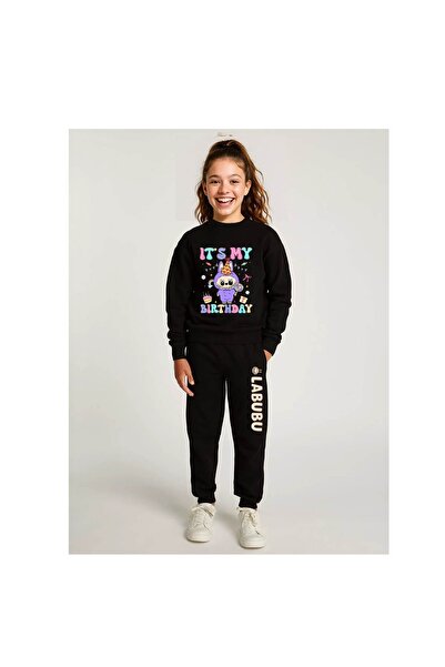 GC GÖKHAN CLUB طقم بدلة رياضية بتصميم لابوبو 3 خيوط بدون شريط