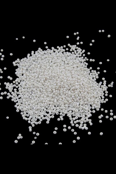 Serhat Aksesuar ve El İşçilik 08 خرز بلون أبيض عاجي باستيل رملي 3 مم (100 جرا...