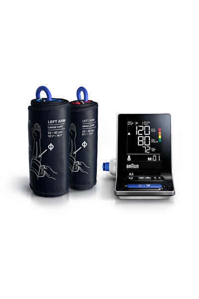 Braun Braun ExactFit™ 3 Upper Arm Blood Pressure Monitor with Clinical Accuracy, 2 Displays, and Optimal Comfort