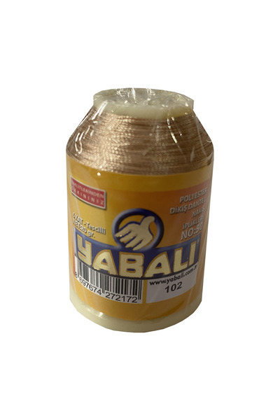 Yabalı Polyester Dikiş Dantel Nakış İpi 102 Taba 20 Gram 6 Kat No: 50