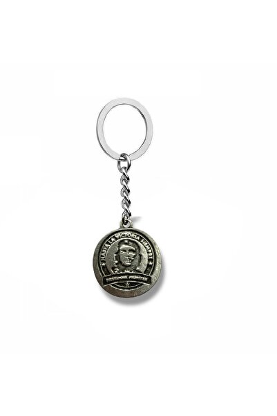 Herşey Nota Antique Unisex Keychain with Che Guevara Medallion Figure – Icon of Freedom, Courage, and Revolutionary Spirit