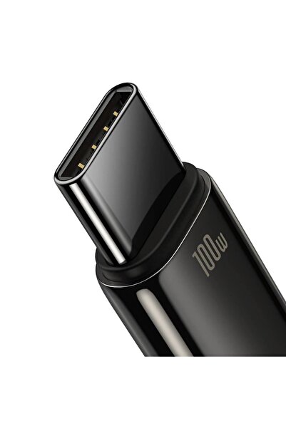 Baseus Tungsten Gold Hızlı Şarj Data Kablosu USB to Type-C 100W 1m Siyah