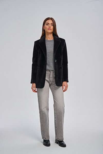 sdf line Premium FOX Kumaş Mono Kapama Klasik Blazer CEKET