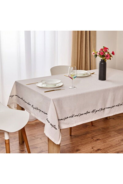Evidea Soft Ruvo Tablecloth - Ecru - 140X200 cm