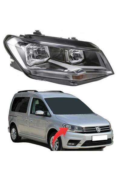 Genel Markalar Vw Caddy Sağ Far H7 Nikelajlı 2016-2020 2K1941006