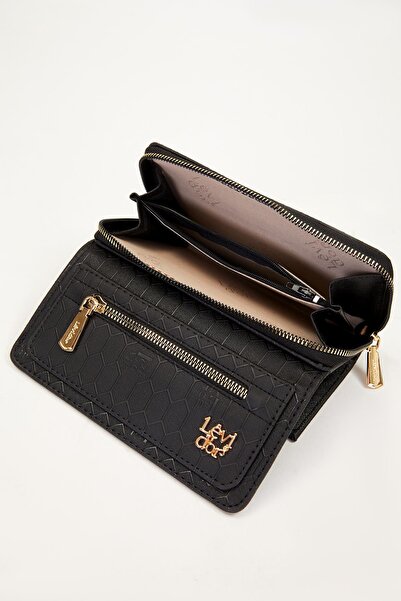 Levidor Black Logo Detail Wallet