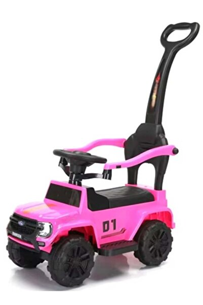 Rally 3 In 1 Ride On Toy Car With Barrier And Backrest, Removable Handle For Kids