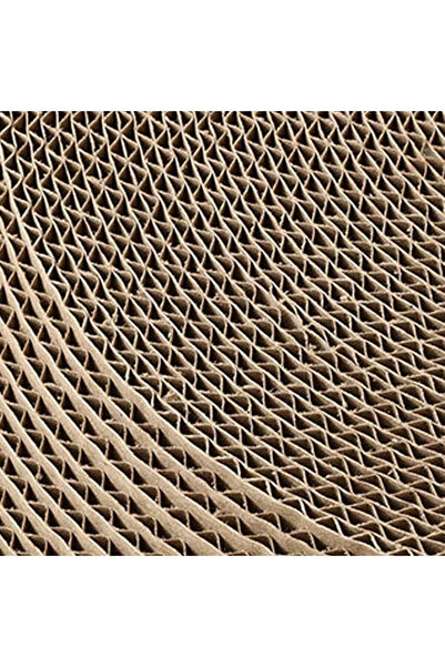 zola Circular cat scratcher, with catnip, 30 x 8 cm, cardboard, brown