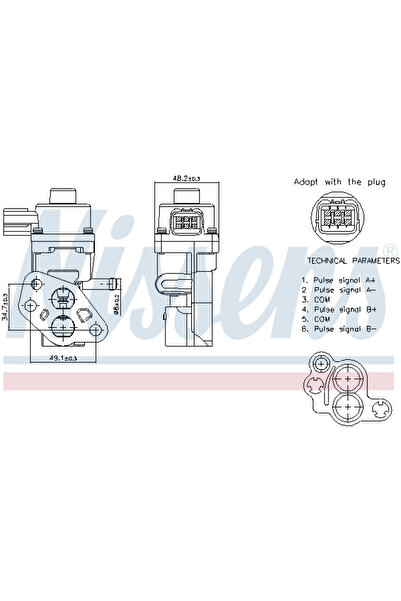 Nissens Supapa Egr Seat Leon/Toledo 2 Vw Bora/Golf 4/Lupo 1