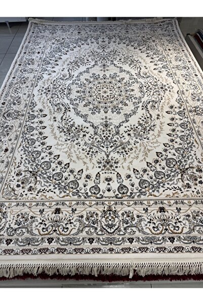 Padişah Historia 12359B Milyon Point Üst Kalite Krem Göbekli Klasik İran Halısı Avangard Salon Halısı Modern