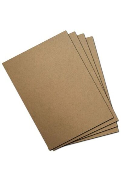 Orbak Kağıt 50 Pieces Kraft Straw Paper A4 250 Gr Thick Natural Craft and Pri...