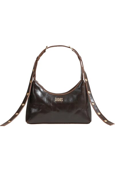 Didosbag أوكتو – بني رقم 7 - ذهبي |   حقيبة كتف بنية اللون مع تفاصيل ذهبية