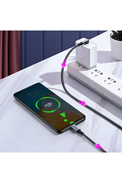 Other USB-C PD QC 100W 5A 1m angled cable black