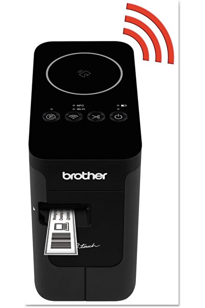 Brother Printer PTP750W Wireless Label Maker, 1.18, Black