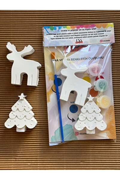 ESS Candles & Decoration ESS Küçük Boy Taş Boyama Seti