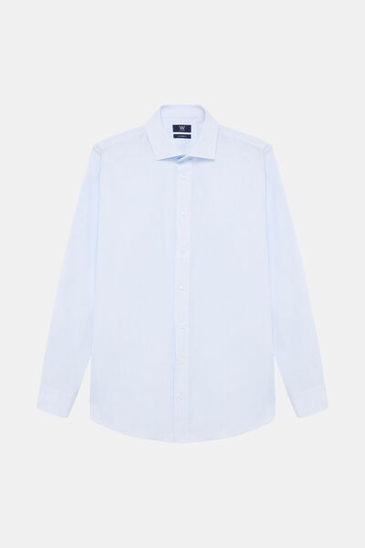 W Collection MAVİ UZUN KOLLU GÖMLEK