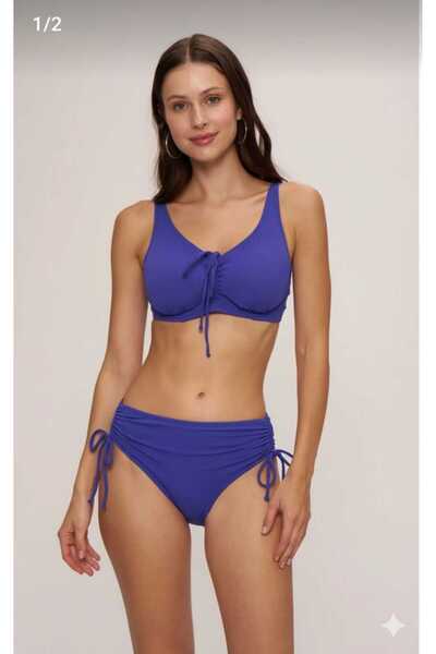 Laura Baresse Set de bikini cu sârmă Lizza cu recuperare glisantă în față Saks