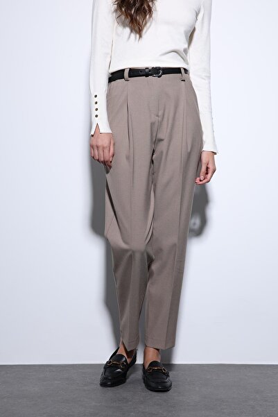 Antioch Beige Pencil Women's Trousers