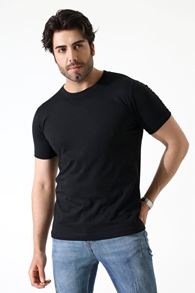 Piano Luce Men's 5-Pack T-Shirts – Short Sleeve Crew Neck Regular Fit – 5 Color Options