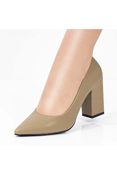 Modlet.ro Women's green block heel shoes MOD08379