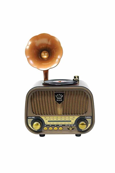 RTG MD1319 Ahşap Nostaljik Görünümlü Bluetoothlu USB-SD Card Girişli Radyo Hoparlör Müzik Kutusu