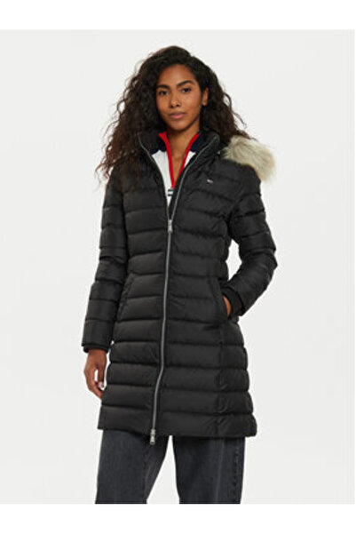 Tommy Jeans Geacă de damă cu puf DW0DW18864 Negru