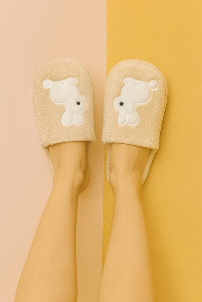 Moda Frato Lapino Rabbit Women's House Slippers Daily Comfortable Winter Slippers