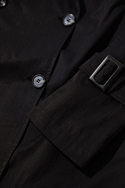 W Collection KOYU LACİVERT KISA TRENÇKOT