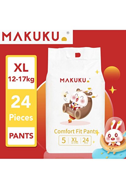MAKUKU Comfort Fit Pants Diapers - Size 5 (12-17kg) | 12-17 months | 24 Pieces