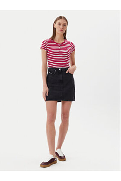 Tommy Jeans Women's T-Shirt DW0DW19502 Pink