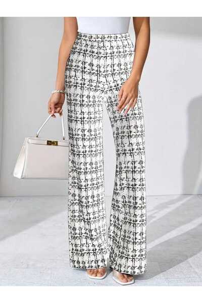 JANES Women's High Waist Wide Leg Woven Pants