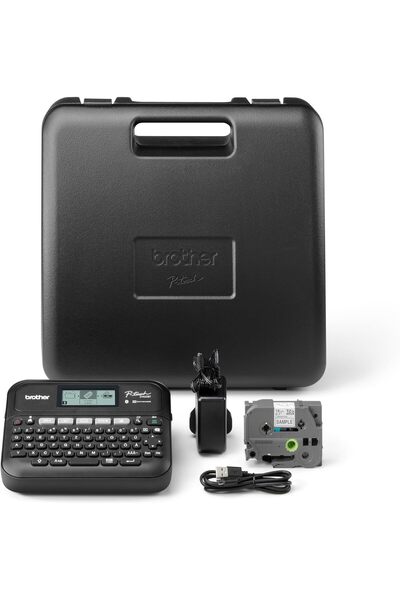 Brother PT-D460BT Home Office Label Maker for 3.5 to 18 mm Wide TZE Tape with Bluetooth Interface