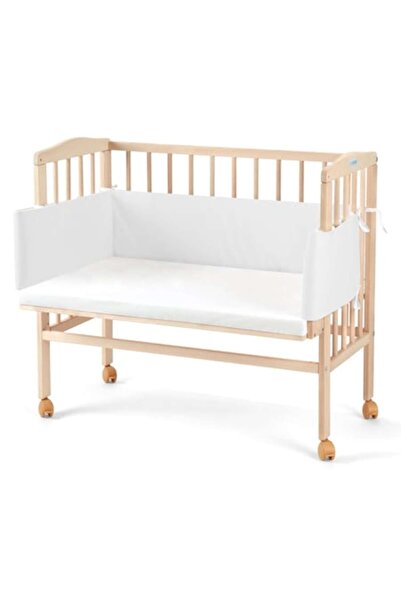 Waldin 2in1 Baby Crib, 90 cm x 55 cm, Beech Wood, Adjustable, Co-Sleeping