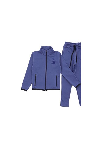 Atabay Kids Atabay 341-10-25 Men's Tracksuit Set 3-Piece with Sharpened Details Age 5/12