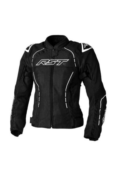 RST S1 Mesh Kadın Yazlık Motosiklet Ceketi Siyah Beyaz