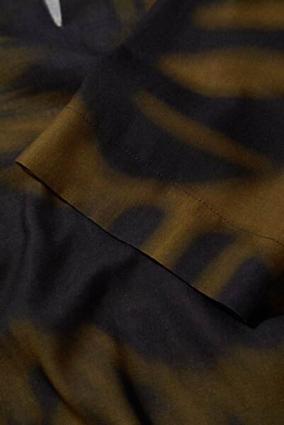 W Collection KAHVE SİYAH DESEN BLUZ