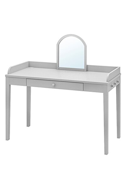 hobiurun Çalışma masası, açık gri, 122x60 cm, aynalı