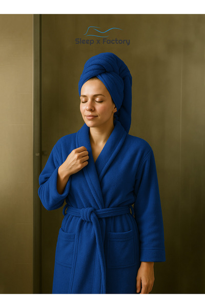 Sleep x Factory 100% Natural Cotton Bathrobe – Unisex – Free Size