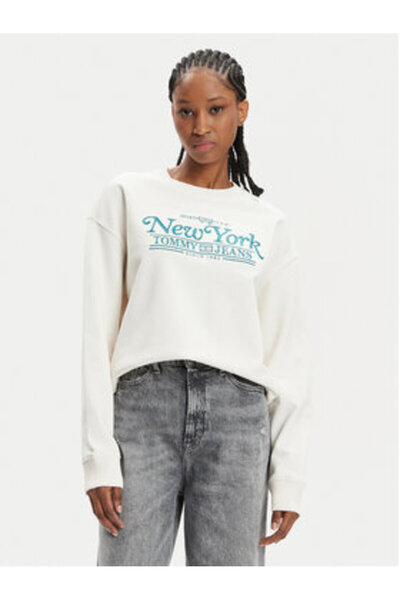 Tommy Jeans Women's Sweatshirt DW0DW17786 Beige