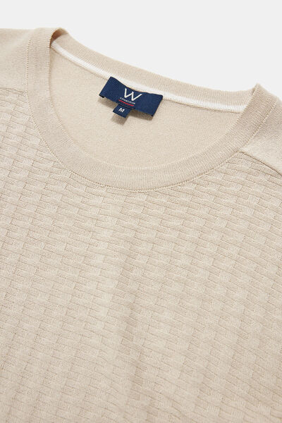 W Collection BEJ BİSİKLET YAKA UZUN KOLLU KAZAK