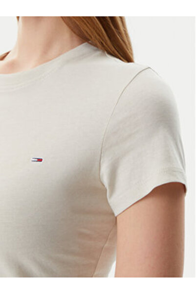 Tommy Jeans Women's T-Shirt DW0DW20459 Beige