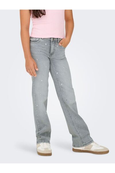 Kids Only Jeans mit weitem Bein KOGJUICY Hohe Taille Weiter Beinschnitt Jeans