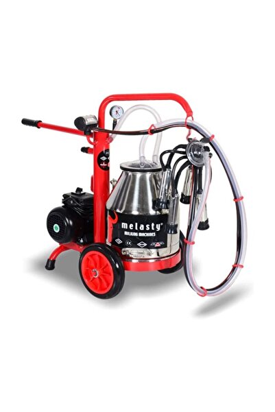 Melasty آلة حلب فردية بسعة 25 لترًا للأبقار الزراعية الكهربائية المحمولة المصنوعة من الفولاذ المقاوم للصدأ