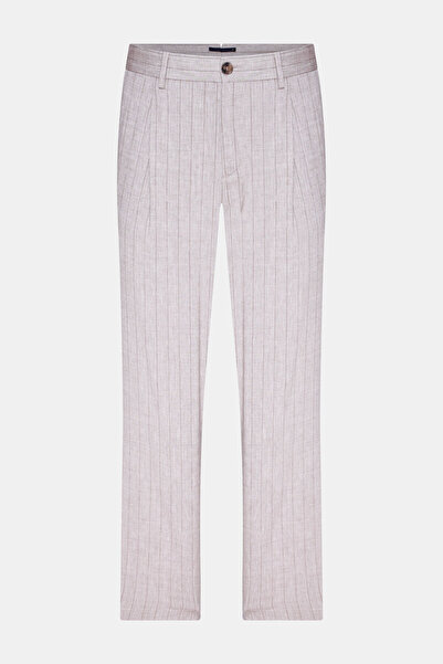 W Collection Beige Tube Leg Sports Pants