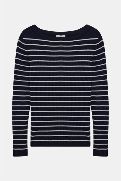 W Collection LACİVERT ÇİZGİLİ TRİKO